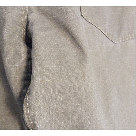 JustinFR Flame Resistant Pants Men 38x33 Khaki Canvas Ripstop Utility Workwear - Picture 7 of 13